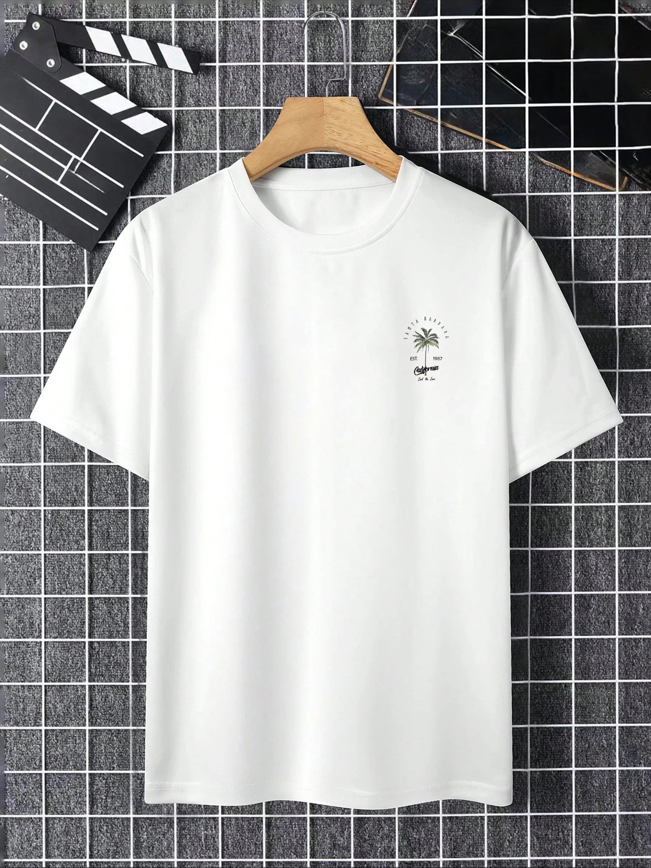 Santa Barbara™ – T-Shirt Palma Grafica Estiva