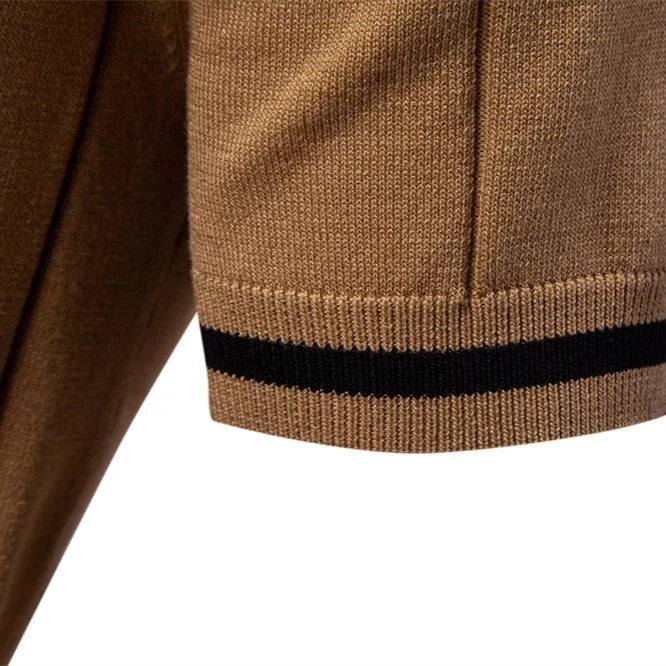 AURELIO™ | STRICK POLO MIT ZIPKRAGEN