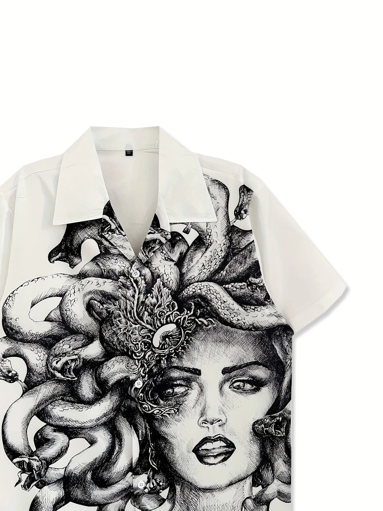 Ares™ – Camicia Estiva con Stampa Medusa