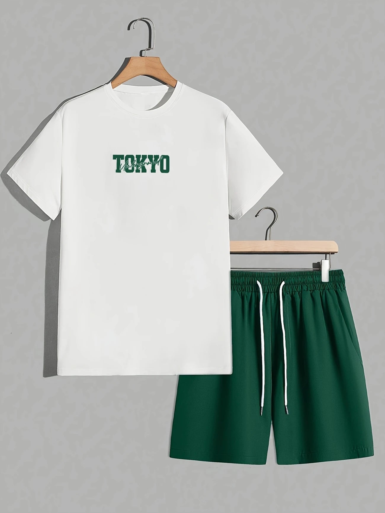 TokyoSet™ – Completo Estivo con Stampa Tokyo e Pantaloncini a Tinta Unita