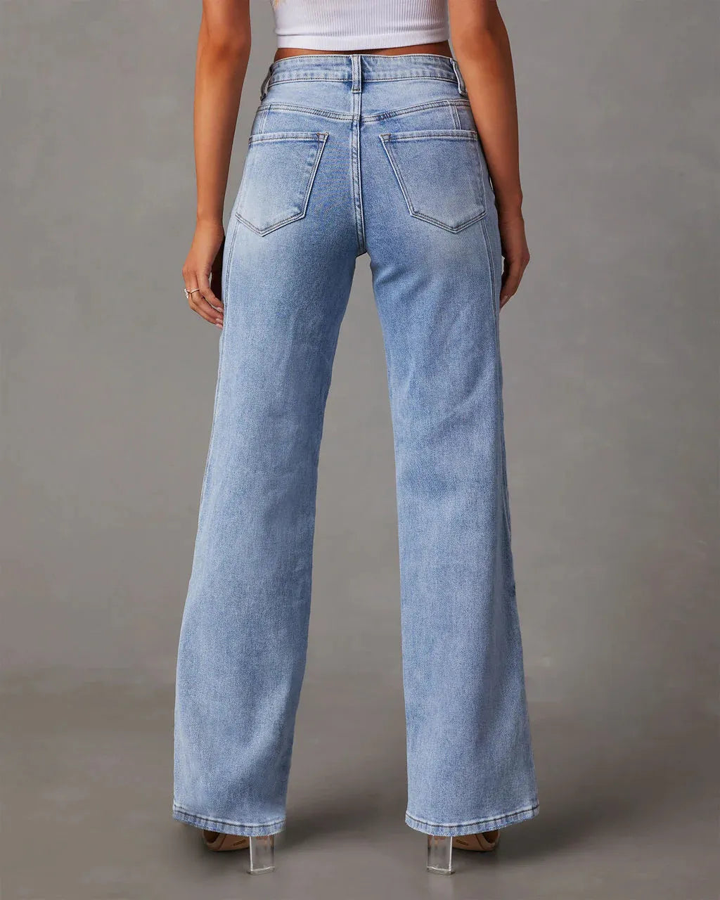 Delia™ | Essential Denim Straight-Cut Jeans