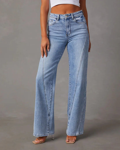 Delia™ | Essential Denim Straight-Cut Jeans