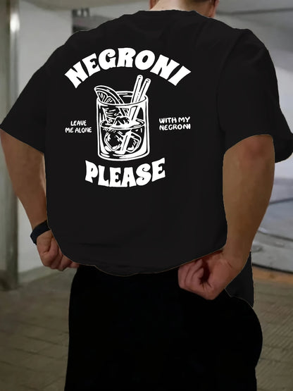 Negroni™ – T-shirt Estiva Uomo “Leave Me Alone”