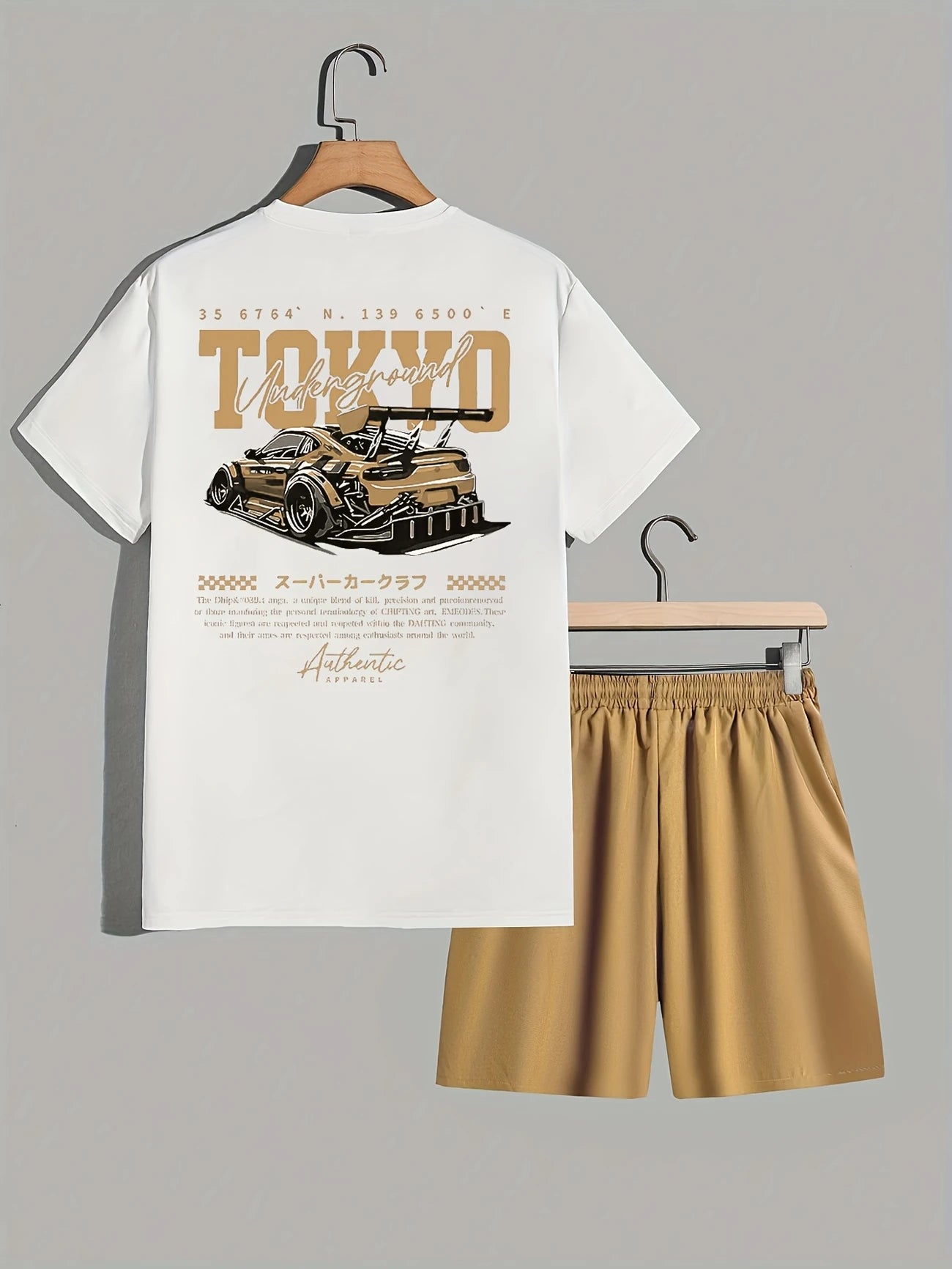 TokyoSet™ – Completo Estivo con Stampa Tokyo e Pantaloncini a Tinta Unita