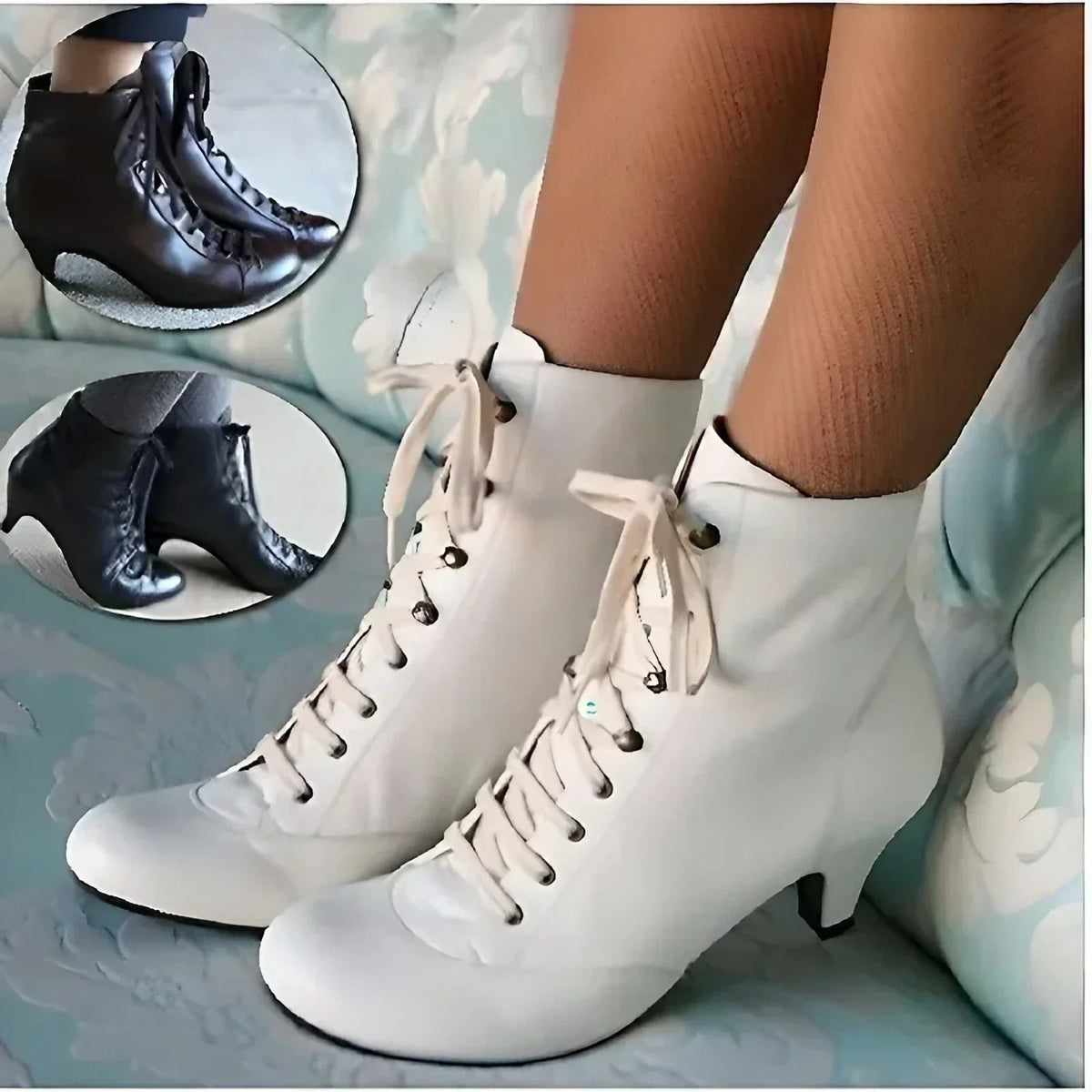 Chloe™ | Viktorianische Schnür-Stiefel