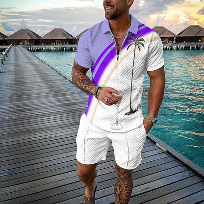 MAX | TROPICANA POLOSHIRT- & SHORTS-SET
