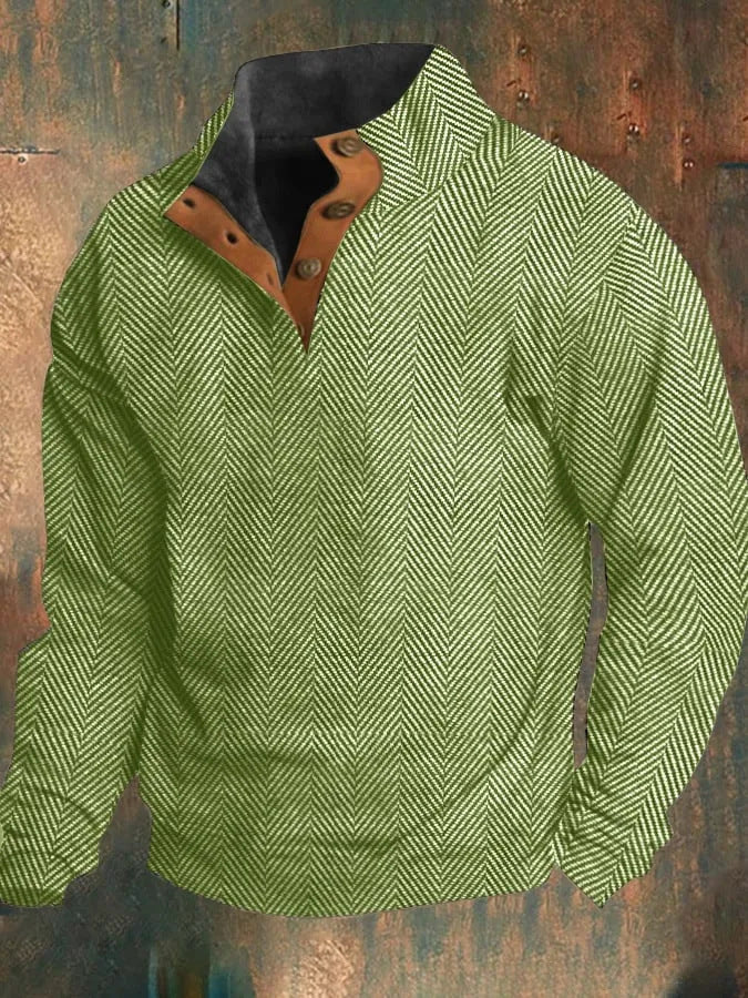 Max™ - Retro Plaid Herren Sweatshirt