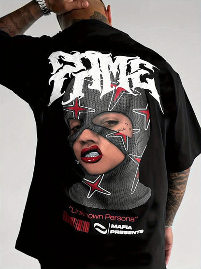 Luca™ – T-Shirt Streetwear con Maschera Grafica