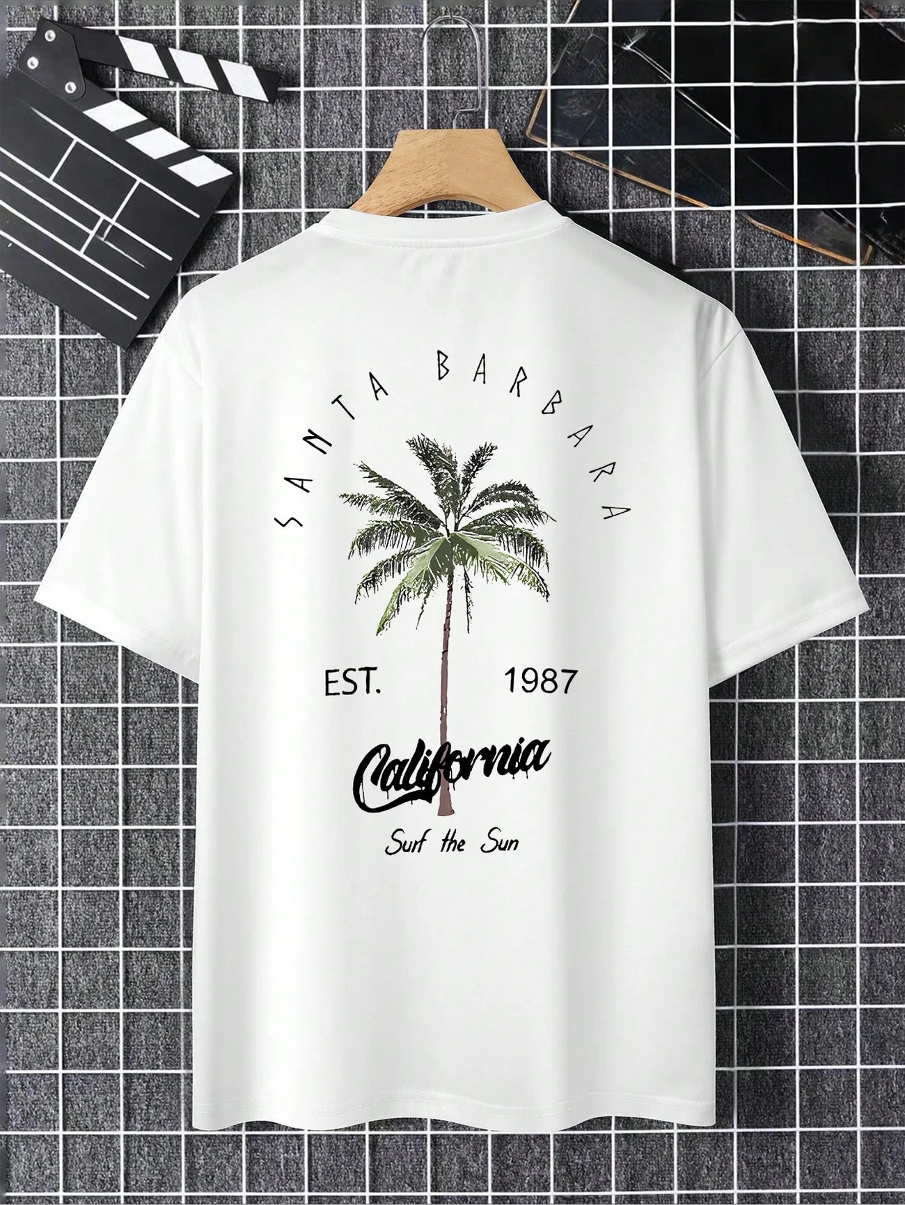 Santa Barbara™ – T-Shirt Palma Grafica Estiva