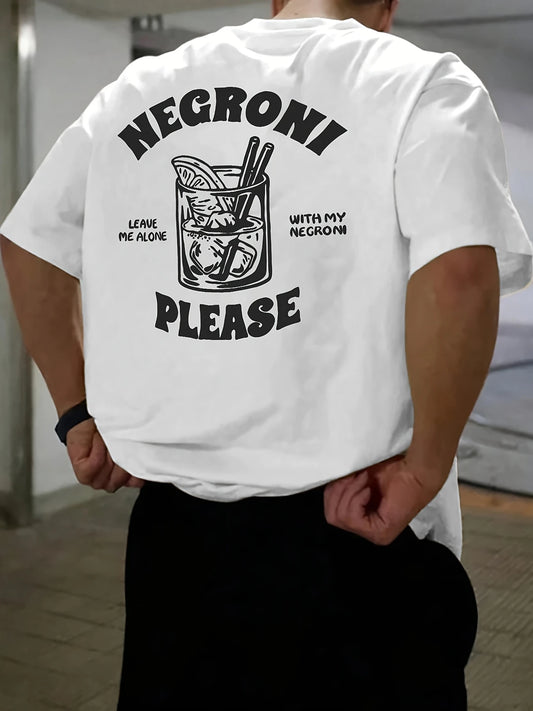 Negroni™ – T-shirt Estiva Uomo “Leave Me Alone”