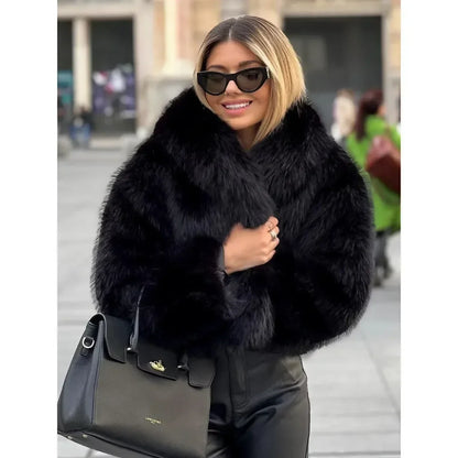 Chiara™ | Plüsch Faux Fur Mantel