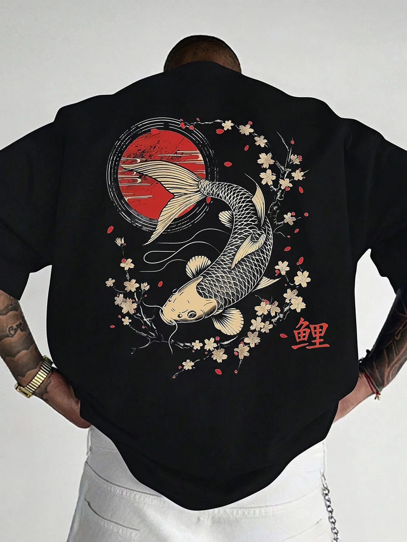 Haruki™ – T-shirt Oversize Koi e Sakura