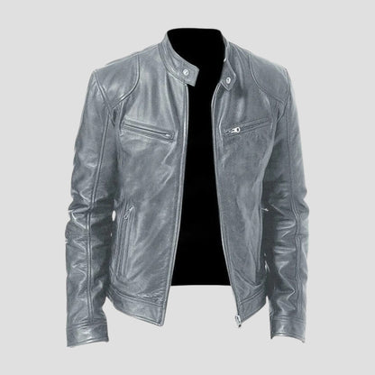 Enzo | Giacca in Pelle Casual dallo Stile Senza Tempo