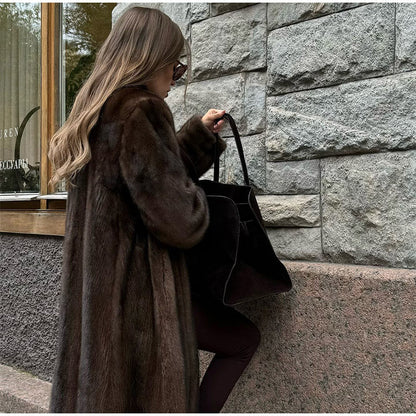 Ivana™ | Luxus Fuchsfell Übermantel