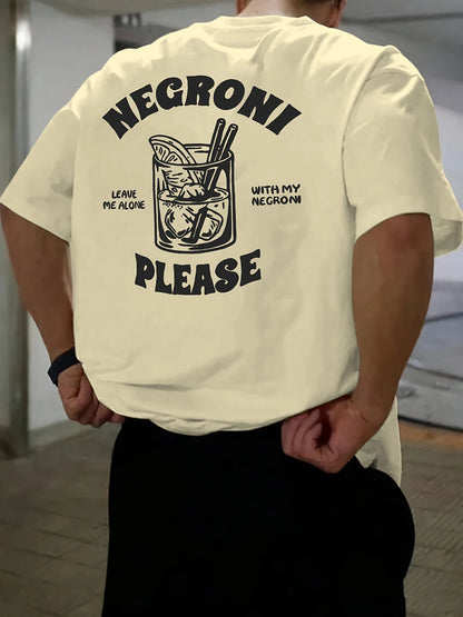 Negroni™ – T-shirt Estiva Uomo “Leave Me Alone”