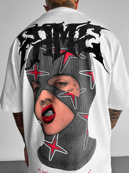 Luca™ – T-Shirt Streetwear con Maschera Grafica