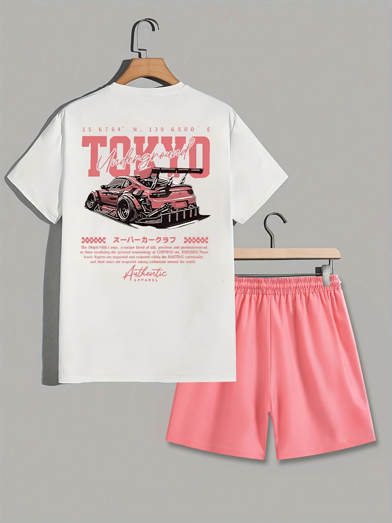 TokyoSet™ – Completo Estivo con Stampa Tokyo e Pantaloncini a Tinta Unita