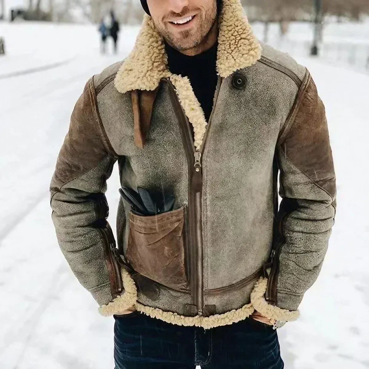 Furrano™ - Luxus Winterjacke mit Pelzfutter