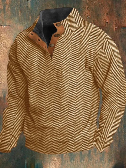 Max™ - Retro Plaid Herren Sweatshirt