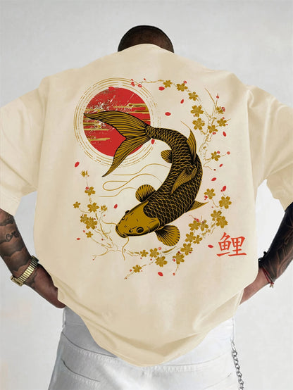Haruki™ – T-shirt Oversize Koi e Sakura