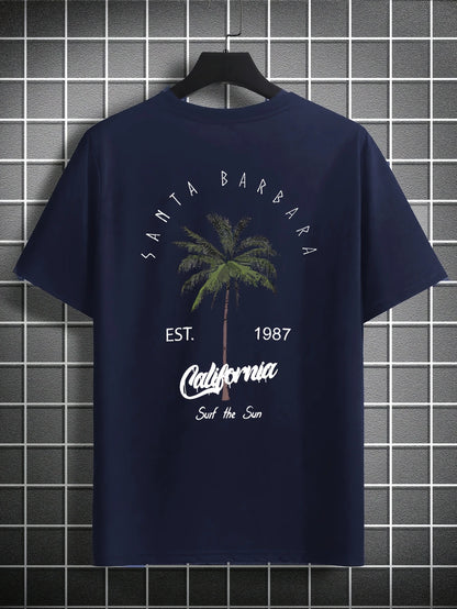 Santa Barbara™ – T-Shirt Palma Grafica Estiva