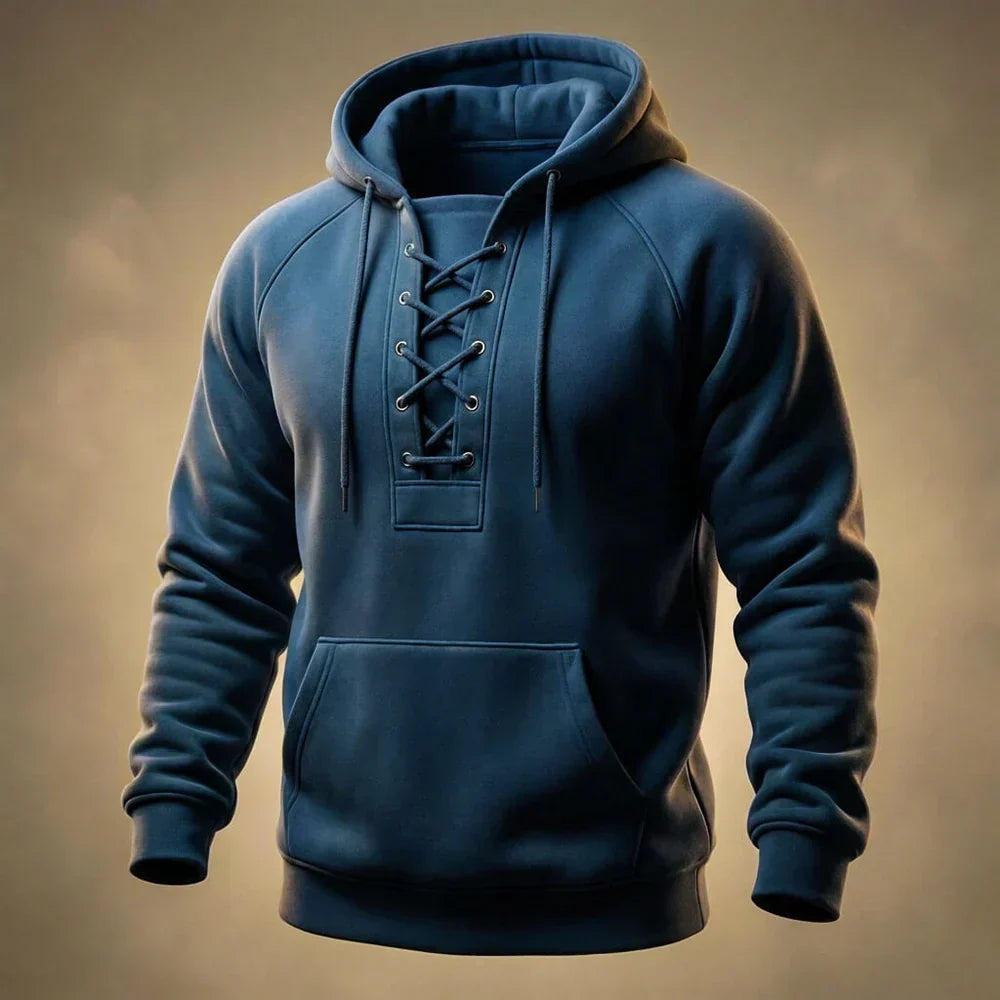 TANNER™ | PREMIUM BAUMWOLL LACE-UP HOODIE
