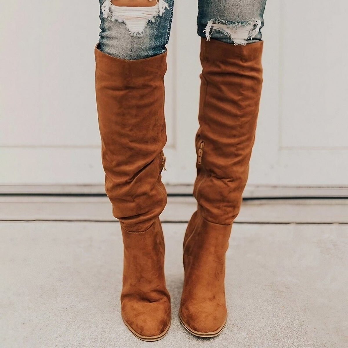 Alexane™ | Lange Wildlederstiefel