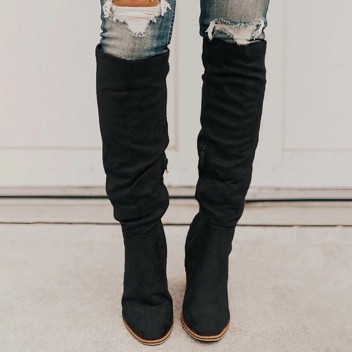 Alexane™ | Lange Wildlederstiefel