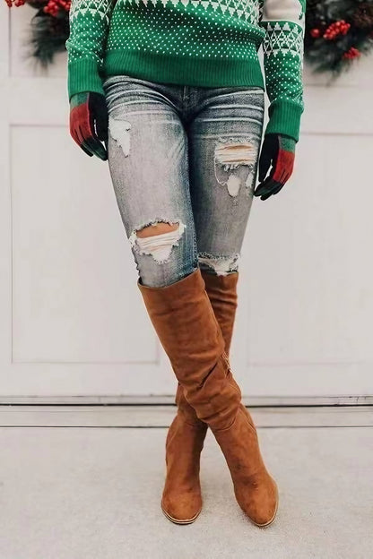 Alexane™ | Lange Wildlederstiefel
