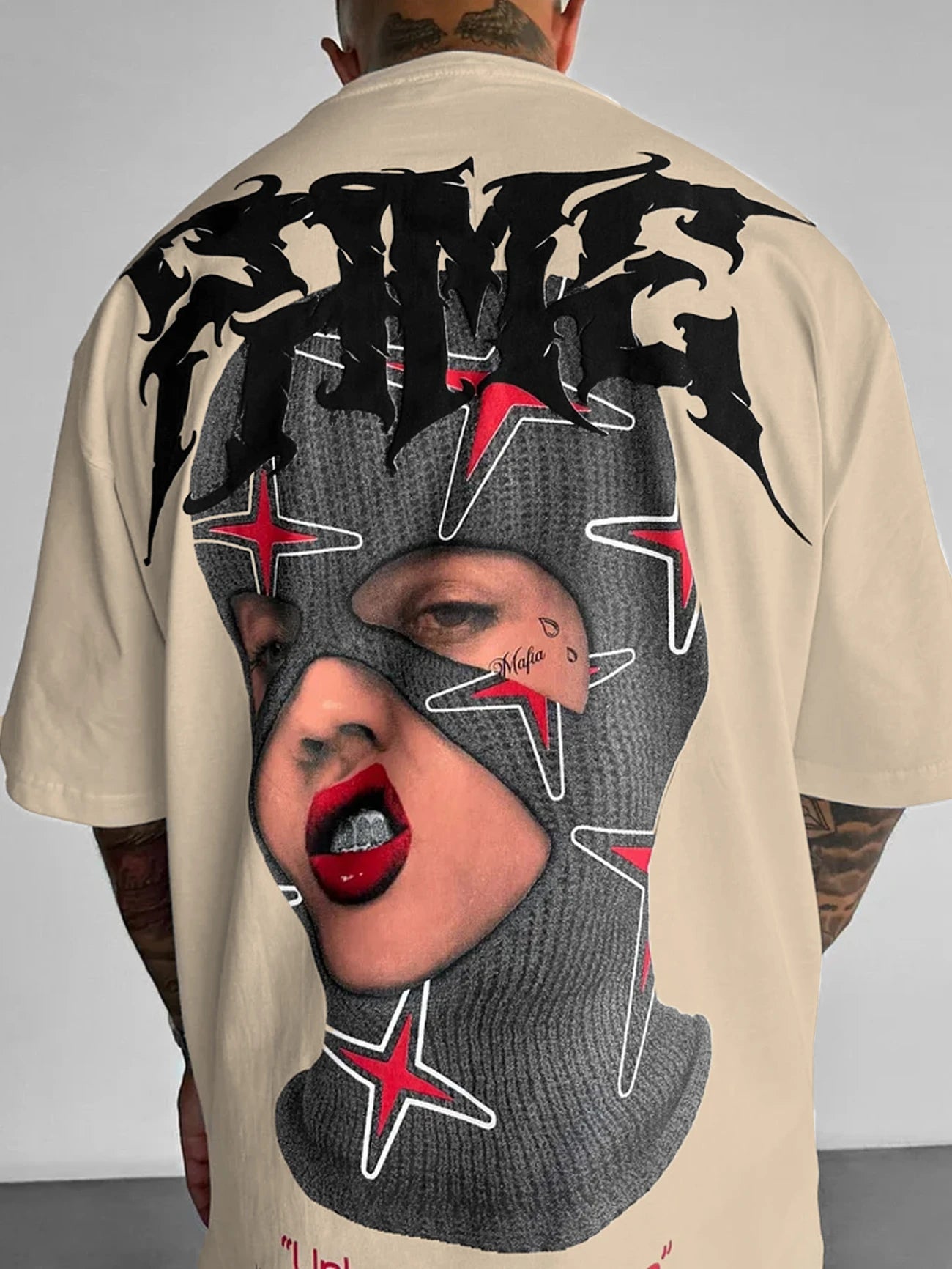 Luca™ – T-Shirt Streetwear con Maschera Grafica