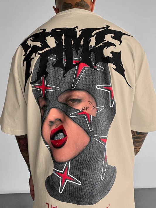 Luca™ – T-Shirt Streetwear con Maschera Grafica