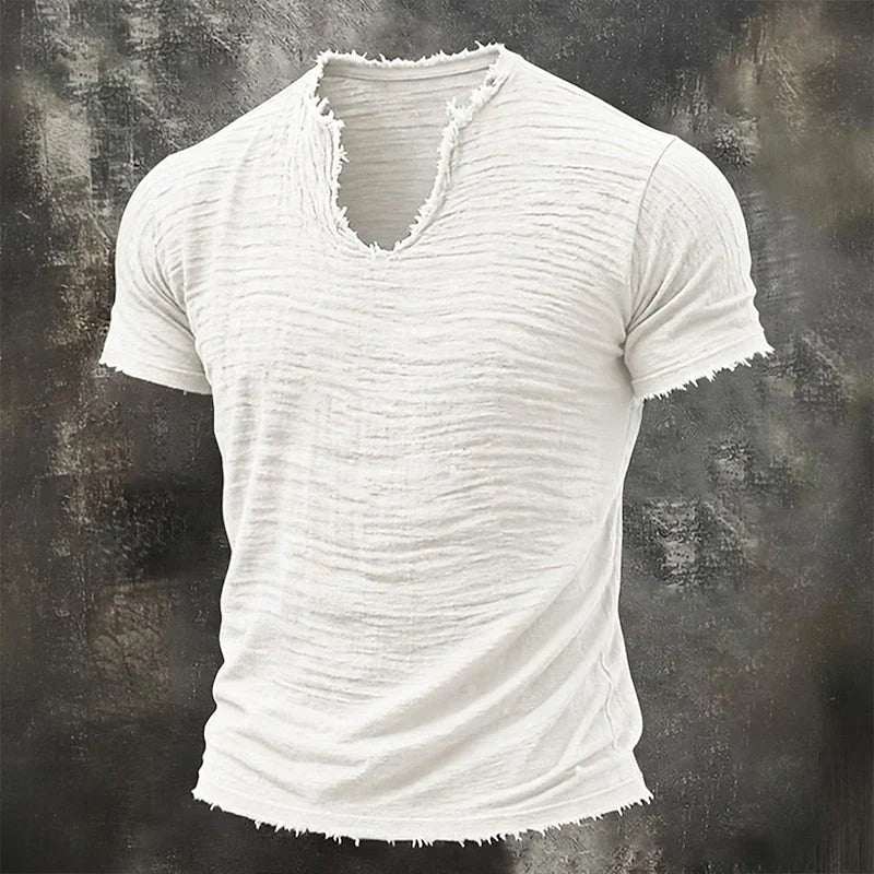 VAREL™ | VINTAGE V-AUSSCHNITT T-SHIRT