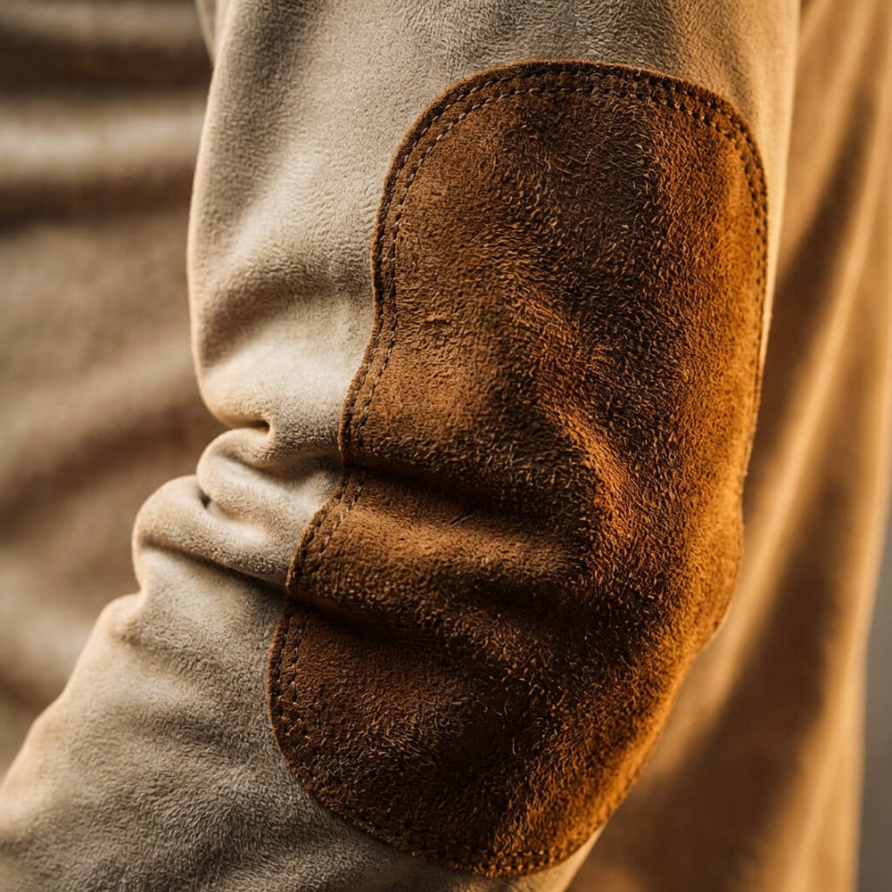 VELMONT™ | HENLEY SHIRT IN WILDLEDER-OPTIK