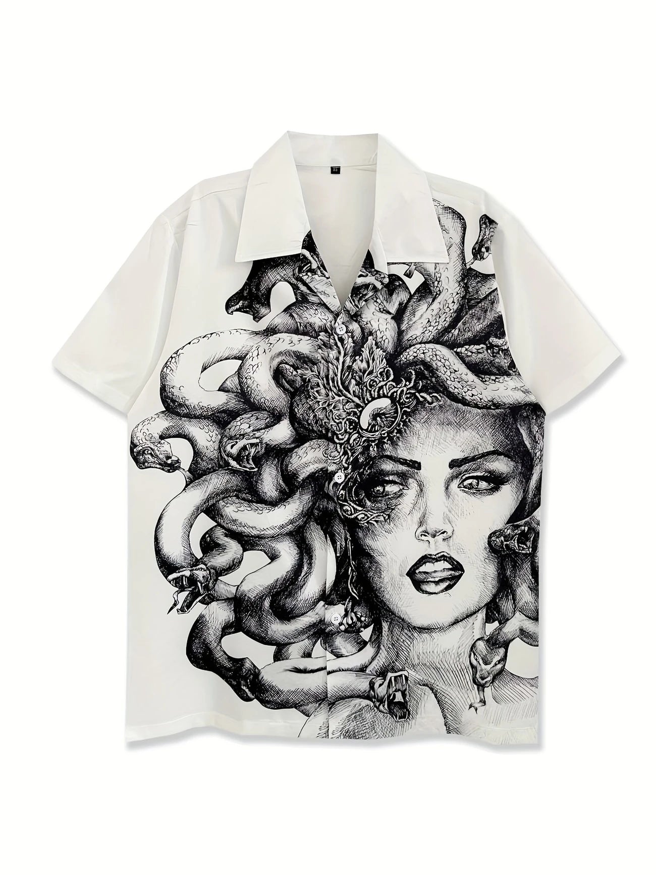 Ares™ – Camicia Estiva con Stampa Medusa