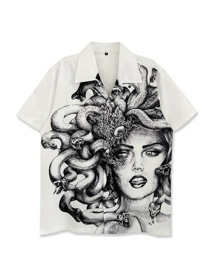 Ares™ – Camicia Estiva con Stampa Medusa