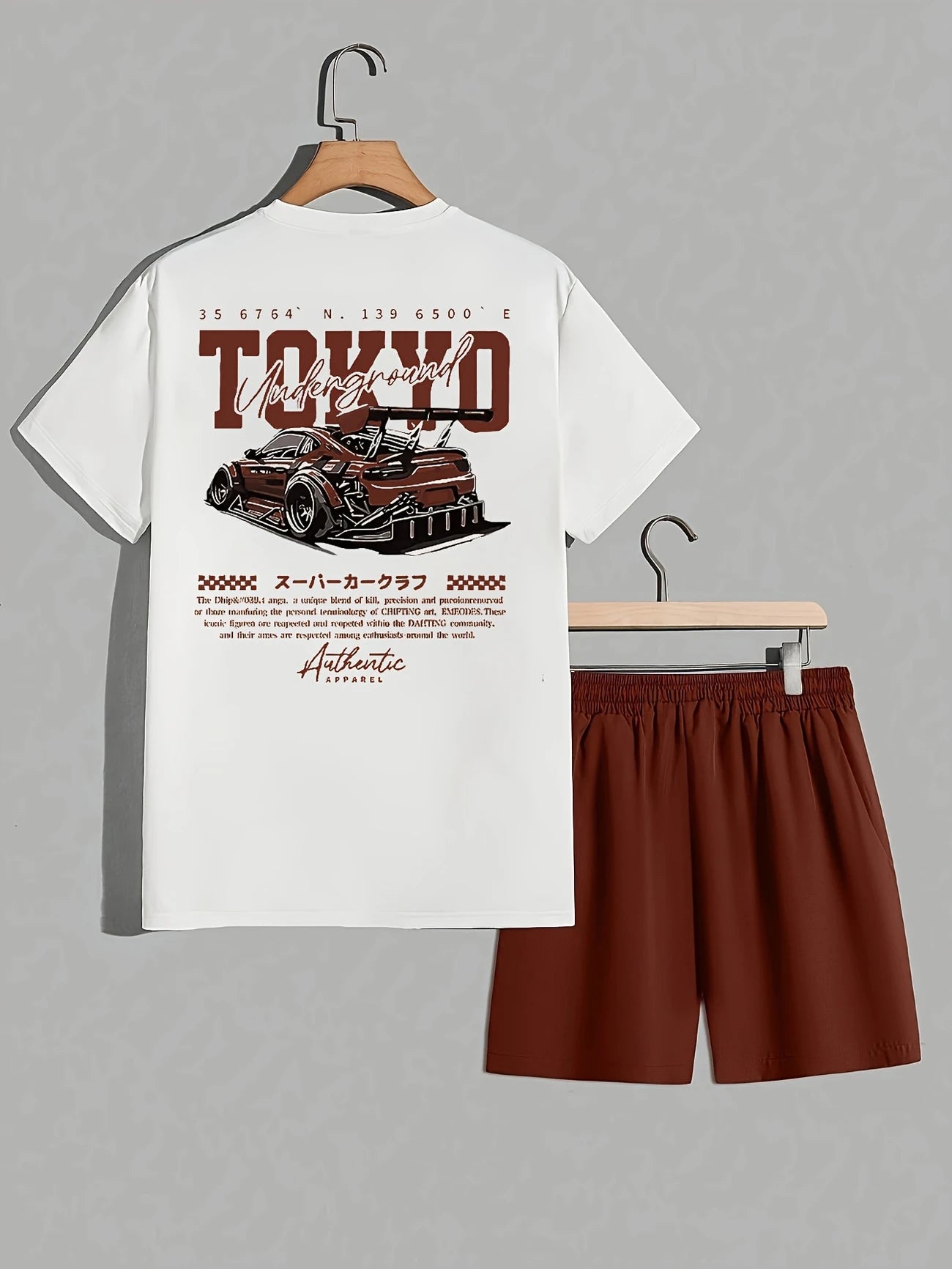 TokyoSet™ – Completo Estivo con Stampa Tokyo e Pantaloncini a Tinta Unita