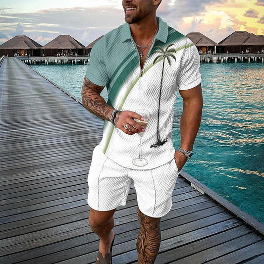 MAX | TROPICANA POLOSHIRT- & SHORTS-SET