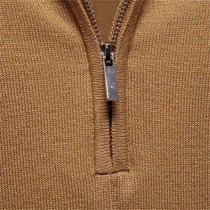 AURELIO™ | STRICK POLO MIT ZIPKRAGEN