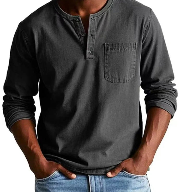 VINTARO™ | RETRO DENIM LANGARMHEMD