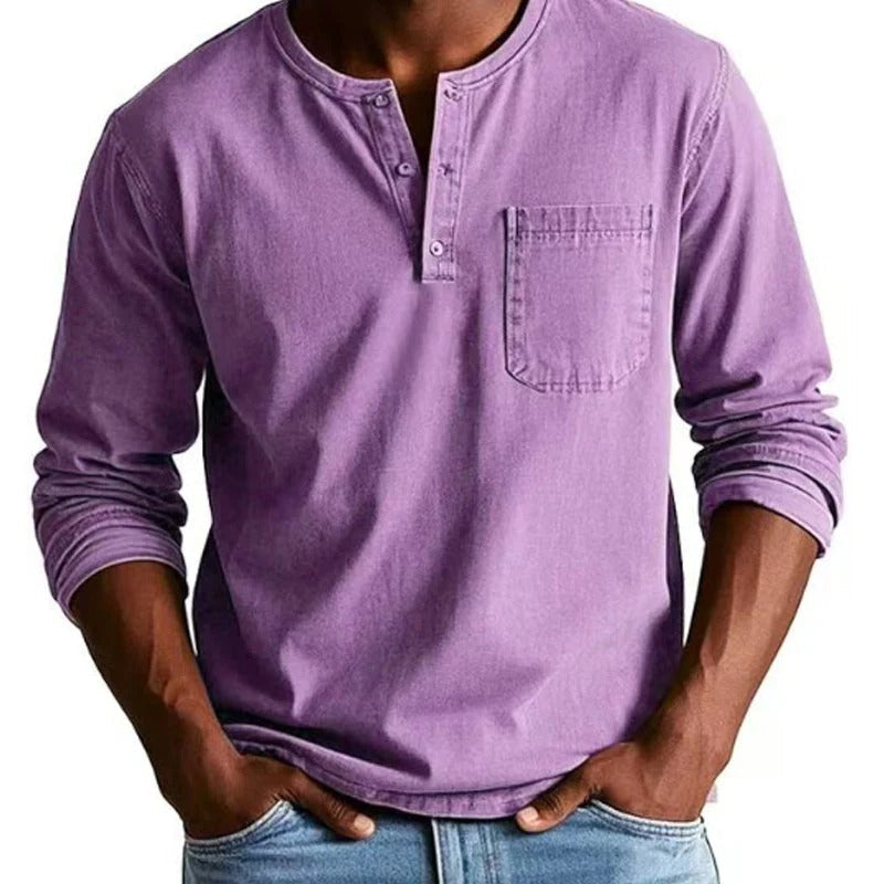 VINTARO™ | RETRO DENIM LANGARMHEMD