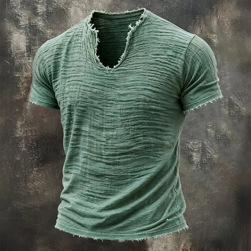 VAREL™ | VINTAGE V-AUSSCHNITT T-SHIRT