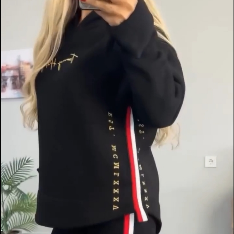 Fiona™ | Chic Streifen Jogging Set